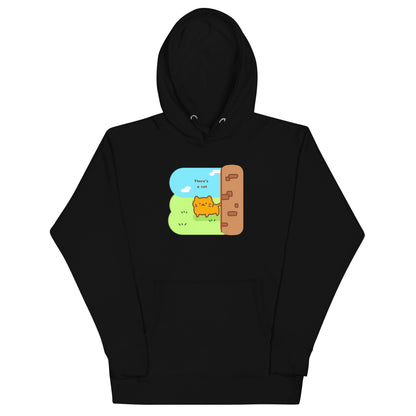 There's a Cat Unisex Hoodie (In Color)