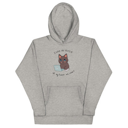 I Love My Puter All My Friends Are Inside it Unisex Hoodie