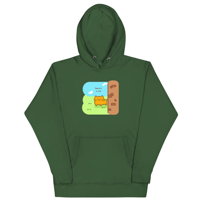 There's a Cat Unisex Hoodie (In Color)