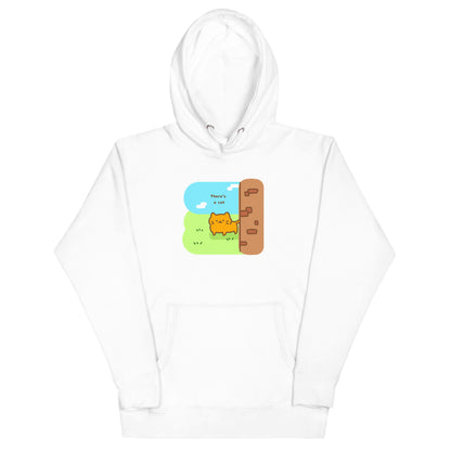 There's a Cat Unisex Hoodie (In Color)